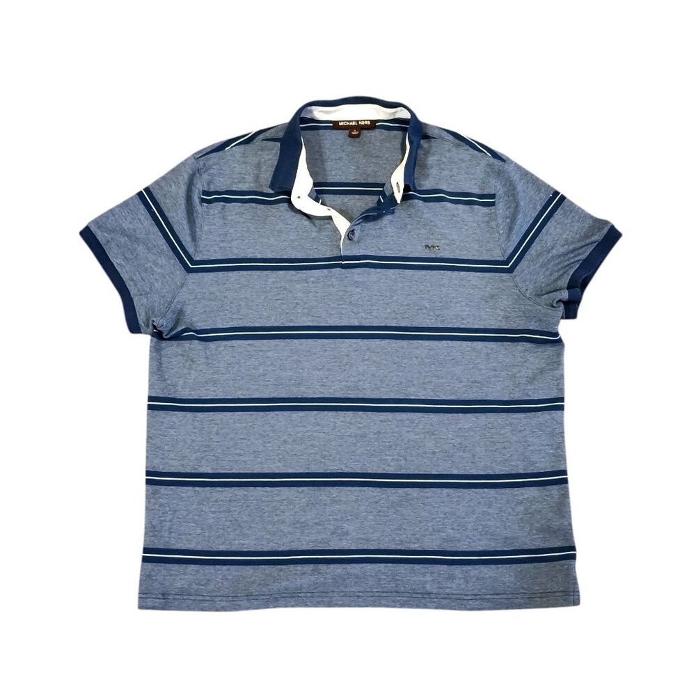 Michael Kors Oxford Pique Short Sleeve Polo Shirt XL